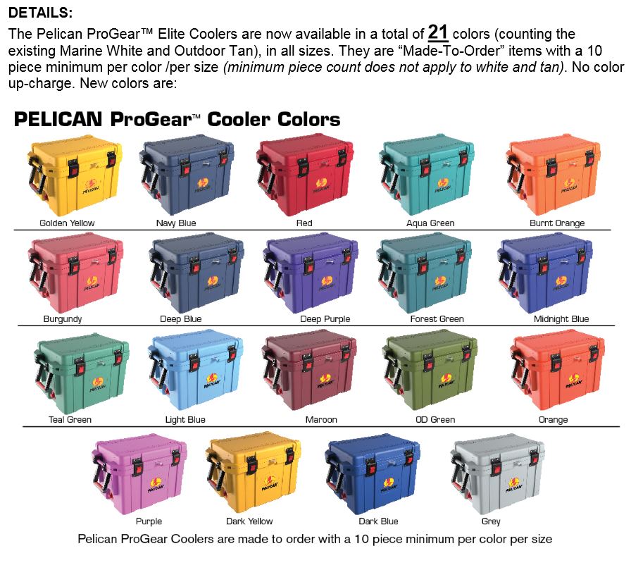 91095QT Pelican Elite 95 Qt Tan Cooler